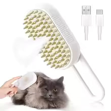 Escova de Vapor 2 em 1 para Cães e Gatos – Remove Pelos e Deixa o Pelo Macio